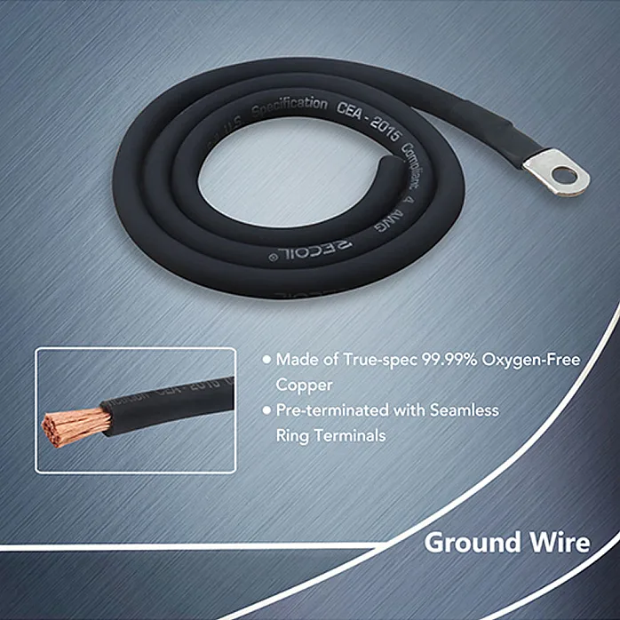 Recoil PCK0 Premium 0 AWG OFC Complete Wiring Kits