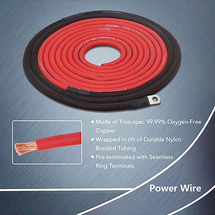 Recoil PCK8 Premium 8 AWG 17ft (5.5M) OFC Complete Wiring Kits