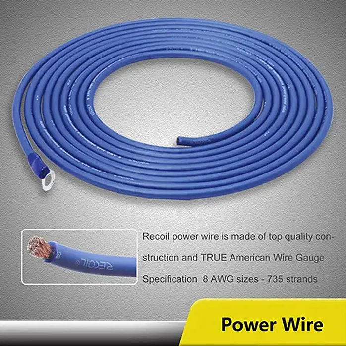 Recoil  RCK4 - 4 AWG 2 Channel Complete Amplifier installation Kit