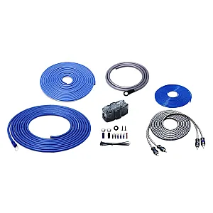 Recoil  RCK8 - 8 Gauge 2 Channel Amplifier Wiring Kit with OFC RCA & Mini-ANL Fuse