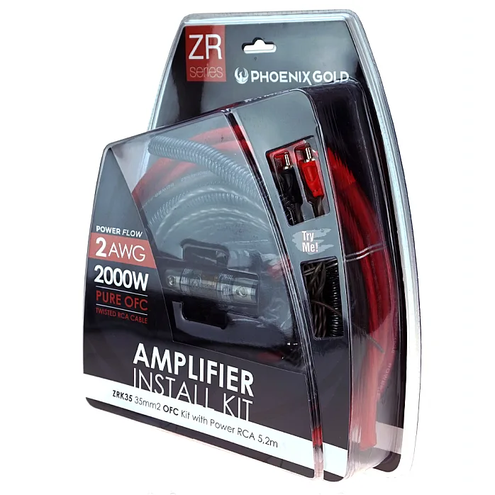 Phoenix Gold ZRK35 2AWG 2000W OFC Amplifier Wiring Kit