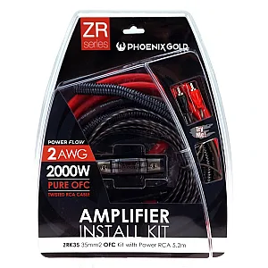 Phoenix Gold ZRK35 2AWG 2000W OFC Amplifier Wiring Kit
