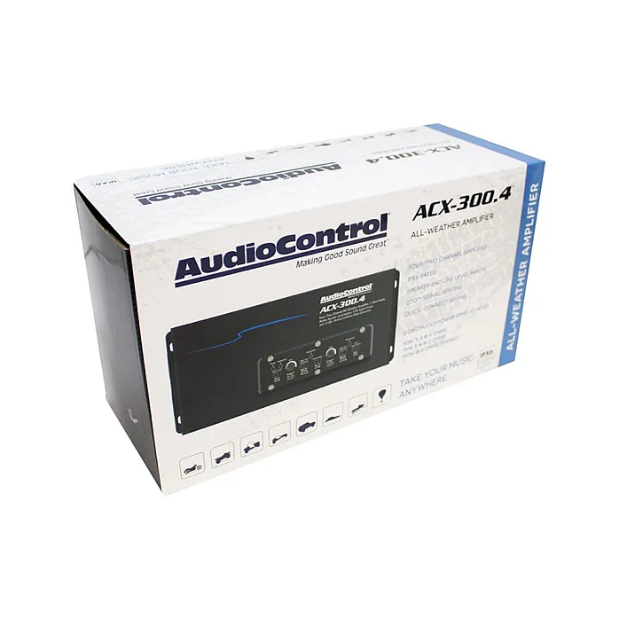 AudioControl ACX-300.4 Powersports / Marine All Weather 4 Channel Amplifier