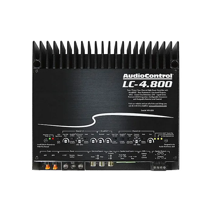 AudioControl LC-4.800 High Power Multi Channel Amplifier With Accubass