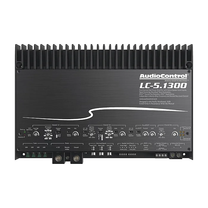 AudioControl LC-5.1300 High Power Multi Channel Amplifier with Accubass