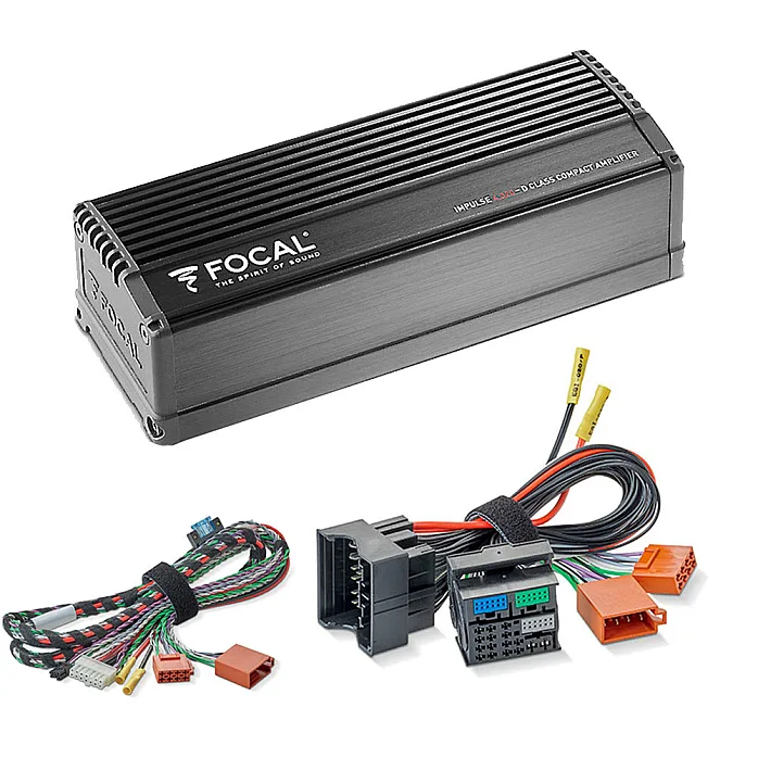 Volkswagen Focal INSIDE Impulse 4.320 Compact 4 Channel Car T-Harnes / Extension Cable Amplifier Kit