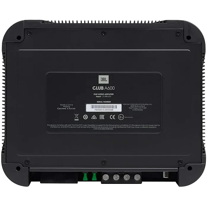  JBL Club A600 Class D Mono 600W Car Amplifier