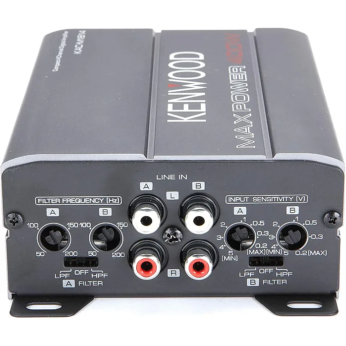 Kenwood KAC-M1814 4 Channel Compact Digital Speaker Amplifier 400 Watt