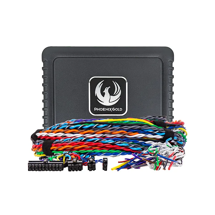 Phoenix Gold ZDA4.8-UNI3 4 Channel Universal Class A/B DSP Amplifier and 300cm Power-Up kit 
