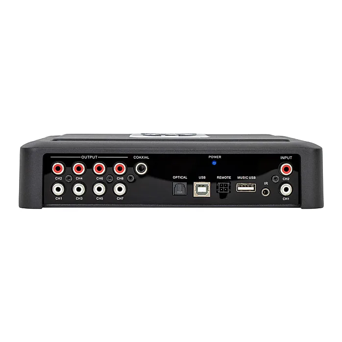 Phoenix Gold ZDA4.8 - 4 Channel Bluetooth, Coaxial, USB, SPDIF Amplifier with 8 Channels DSP