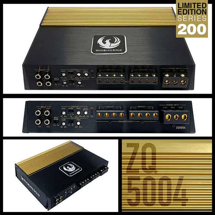 Phoenix Gold ZQ5004 ZQ Series 4 channel Class A/B High End Amplifier