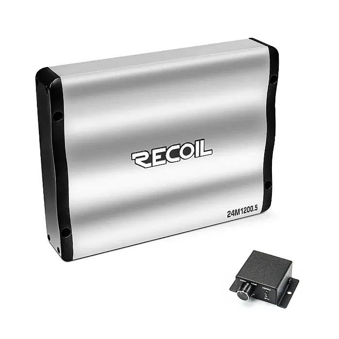 Recoil 24M1200.5 Class D 5 Channel Car Amplifier 24V 1200W
