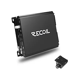 Recoil DI600.1 Class D Monoblock Subwoofer Amplifier 1200W With Remote Bass Knob