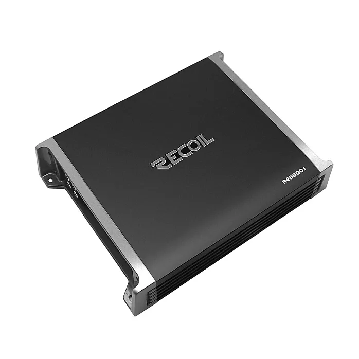 Recoil RED600.1 Class D Monoblock Subwoofer Amplifier 1320W With Remote Bass Knob