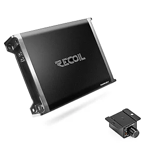 Recoil RED600.1 Class D Monoblock Subwoofer Amplifier 1320W With Remote Bass Knob