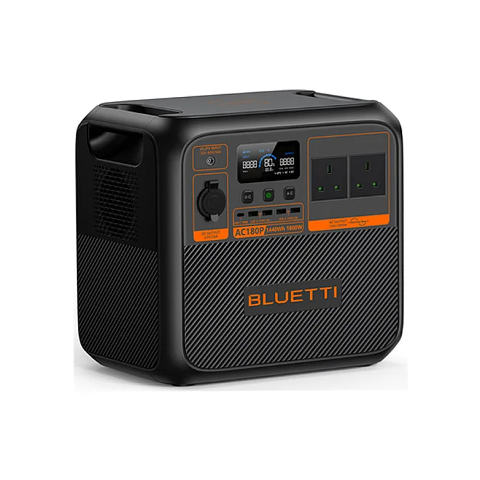 Bluetti AC180P Portable Power Station With Foldable 220W Solar Panel and & PV 5M Extension Cable