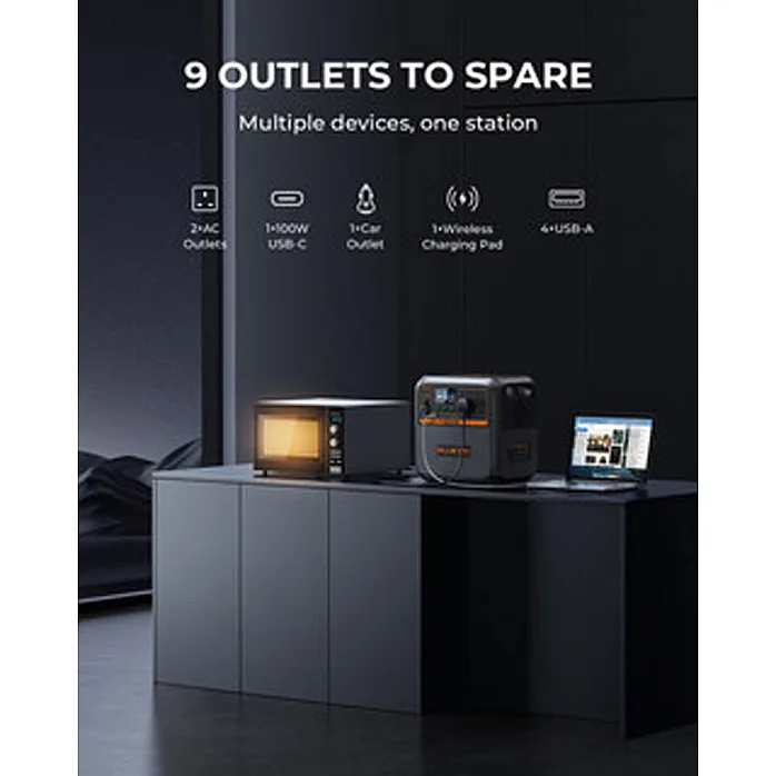 Bluetti AC180P Portable Power Station With Foldable 220W Solar Panel and & PV 5M Extension Cable