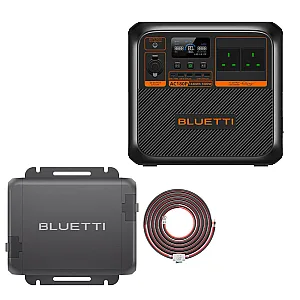 BLUETTI AC180P Portable Power Station 1,800W, 1,440Wh With Fast Charger & Wiring Kit