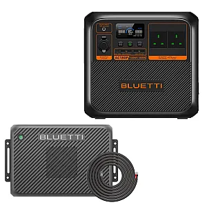 Bluetti AC180P Portable Power Station 1,800W, 1,440Wh With Charger 2 & Wiring Kit