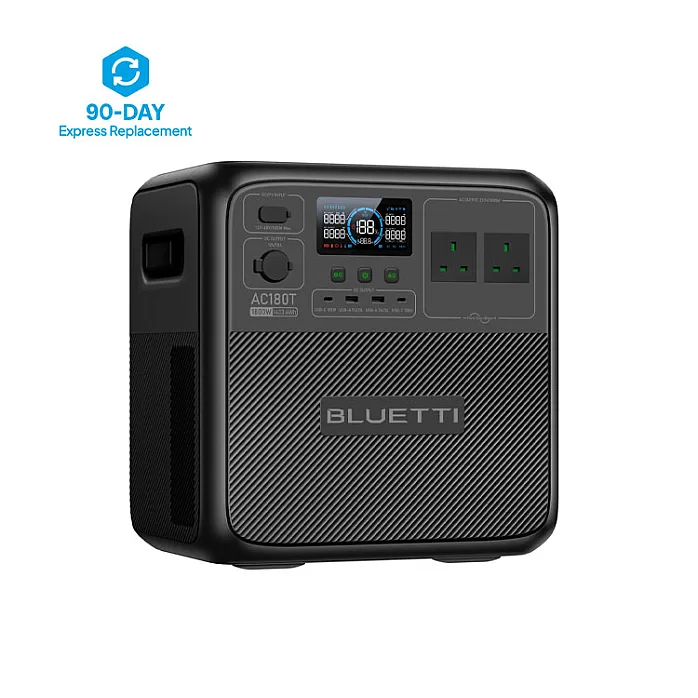 BLUETTI AC180T Solar Portable Power Station 1,800W / 1,433Wh