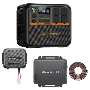 Bluetti AC200PL Premium Expandable Power Station With Charger 1 + Wiring Kit & D40 Battery Charger