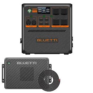 Bluetti AC240P Portable Power Station 2,400W, 1,843Wh With Charger 2 & Wiring Kit