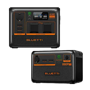 BLUETTI AC60P PREMIUM Portable Battery Power Station With B80P IP65 Expansion Battery