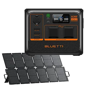 BLUETTI AC60P PREMIUM Portable Battery Power Station With 220W TOPCon Cell Solar Panel