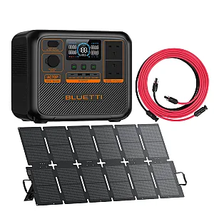 Bluetti AC70P Power Station With Foldable 220W Solar Panel & PV Solar 5M Extension Cable