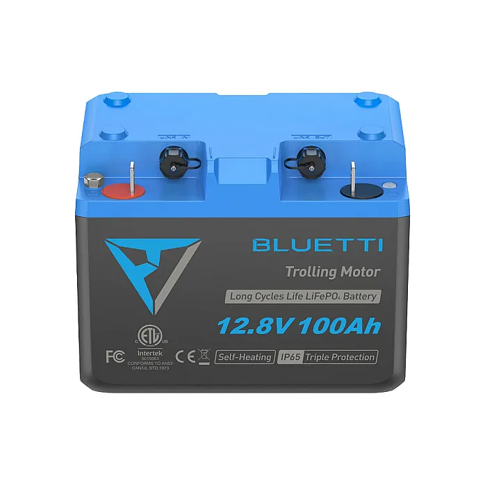 Bluetti B1210 (12.8V-100Ah) 1280Wh LiFePO4 Self Heating, IP65 Trolling Motor Battery