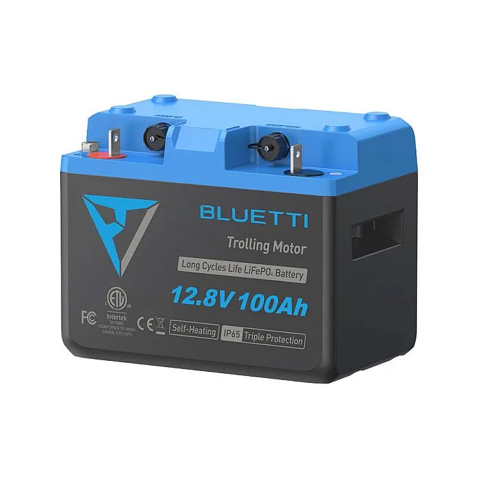 Bluetti B1210 (12.8V-100Ah) 1280Wh LiFePO4 Self Heating, IP65 Trolling Motor Battery