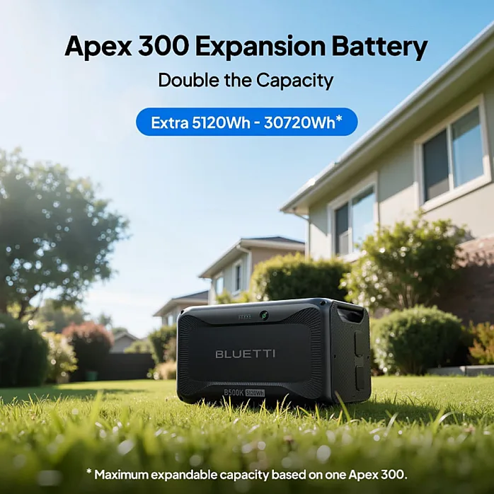 Bluetti B500K Expansion Battery With P090A Standard Cable 800MM