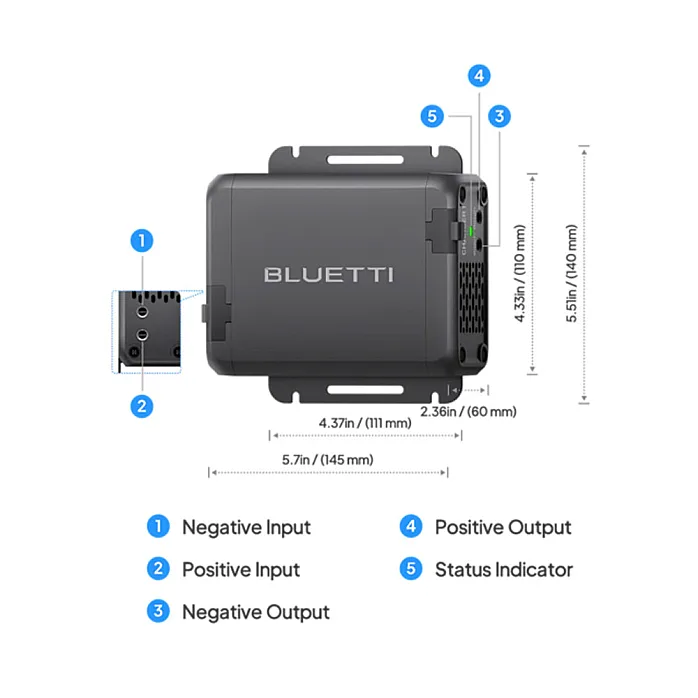 BLUETTI AC180P Portable Power Station 1,800W, 1,440Wh With Fast Charger & Wiring Kit