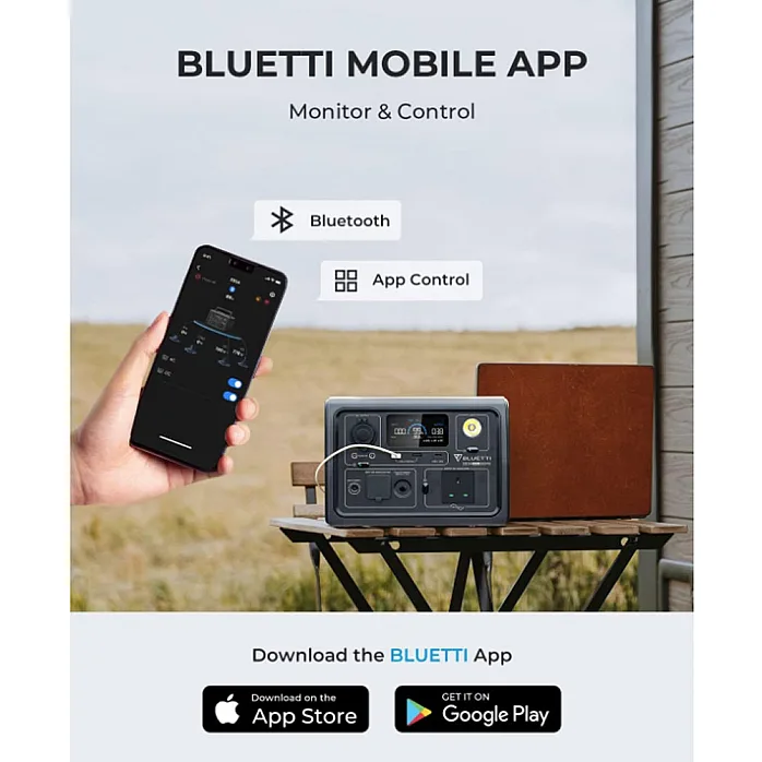 Bluetti EB3A 8 Outlets, App Control Portable Power Station 600W / 268Wh
