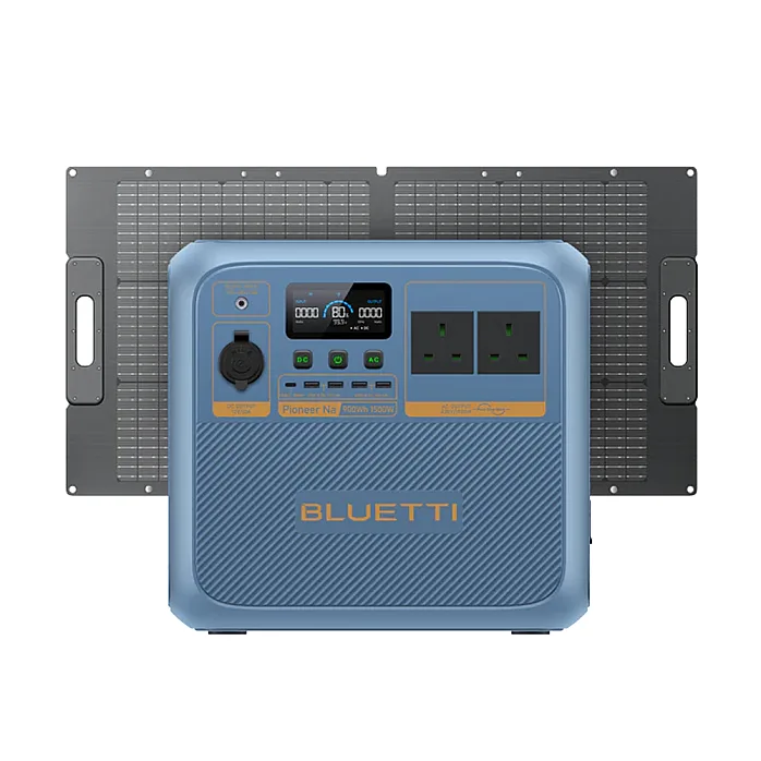 BLUETTI Pioneer Na Portable (Sodium-ion) Power Station With 100W Foldable Monocrystalline Solar Panel 