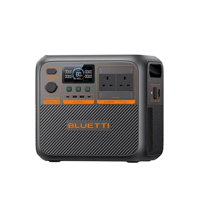 Bluetti PREMIUM 200 v2 Power Station With Charger 2 + Wiring Kit & MC4 to XT60 Charging Cable