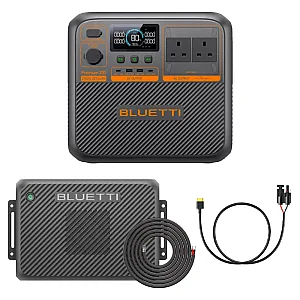 Bluetti PREMIUM 200 v2 Power Station With Charger 2 + Wiring Kit & MC4 to XT60 Charging Cable