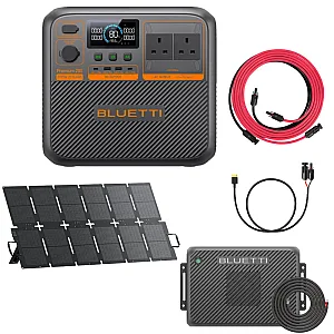 Bluetti PREMIUM 200 v2 Power Station With 220W Solar / Charger 2 / Charging Cable / 5M Cable