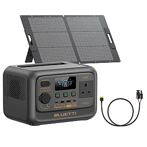 Bluetti Premium 30 V2 With PV100 Portable Solar Bundle &  MC4/XT60 Cable