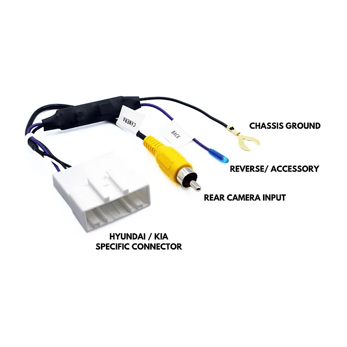 InCarTec 27-253-RET Hyundai Retain Original Camera Interface Cable (OEM Navigation and 24 Pin Connector)