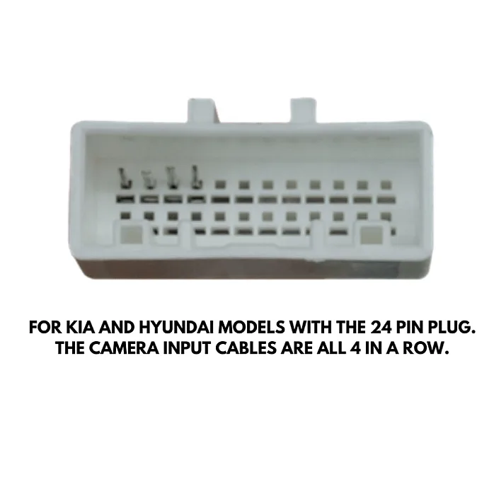 InCarTec 27-253-RET Hyundai Retain Original Camera Interface Cable (OEM Navigation and 24 Pin Connector)
