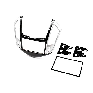 CT23CV11 Chevrolet Cruze 2013-2015 Black / Silver Double Din Stereo Fascia Adaptor