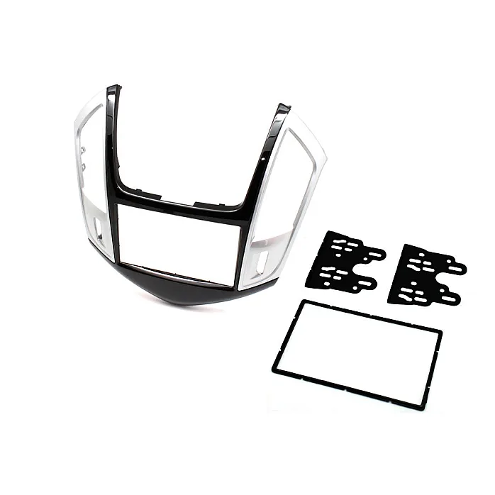 CT23CV11 Chevrolet Cruze 2013-2015 Black / Silver Double Din Stereo Fascia Adaptor