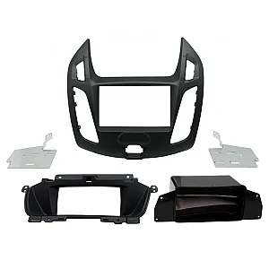 CT23FD48 Ford Transit Connect 2013-2021 Black Double Din Car Stereo Fascia Fitting Kit