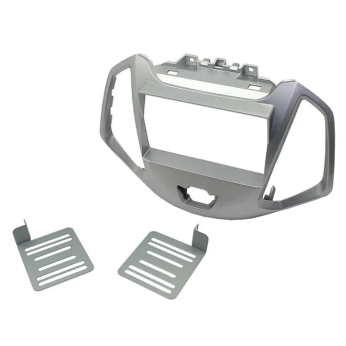 CTKFD62 Ford Ecosport 2013-2021 Silver Double Din Stereo Fascia Fitting Kit