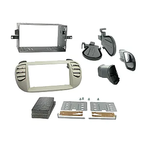 InCarTec 50-894/1 Fiat Double DIN Car Audio Fascia Radio Cage Kit (PEARL WHITE)