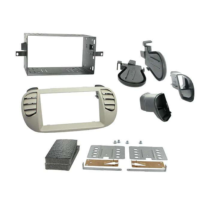 Connects2 CTKFT05 - Fiat 500 2007-2015 Ivory Double Din Car Stereo Fitting Kit