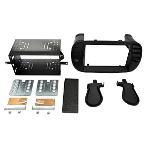 Connects2 CT23FT25 Fiat 500 2007-2015 Matt Black Double Din Stereo Fascia Panel