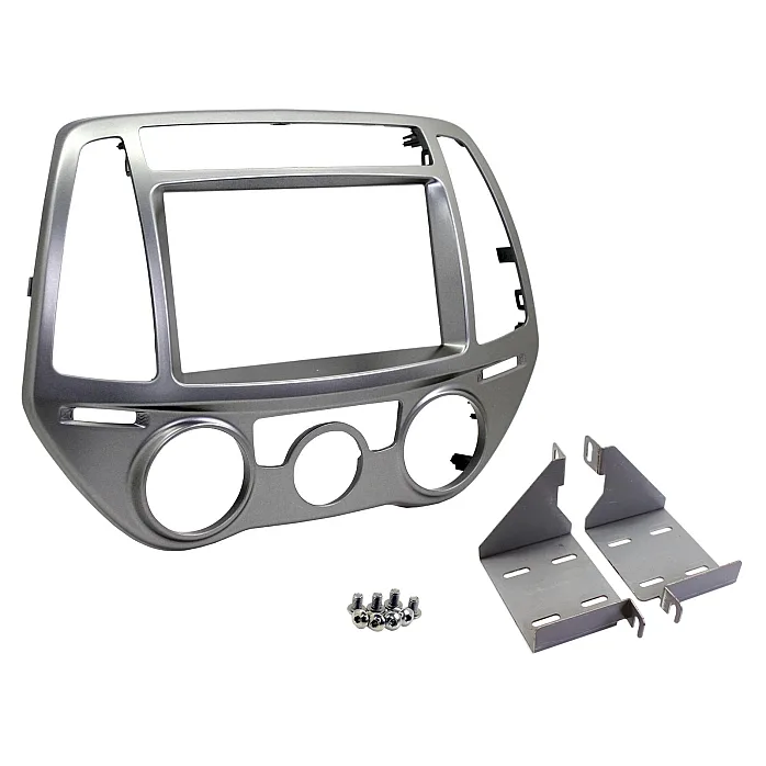 Hyundai i20 2012-2020 (Manual A/C) Double Din Car Stereo Fitting Kit, Fascia, Steering Control