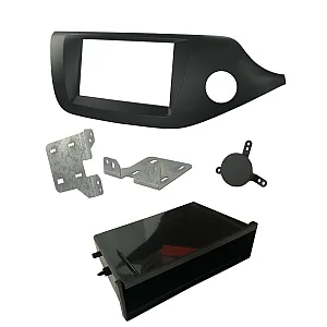 Connects2 Kia Ceed, Pro-Cee'd 2012-2018 Matt Black Single / Double Din Car Stereo Fascia Fitting Panel